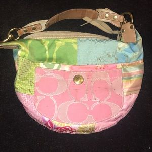 Coach Hampton Scribble Signature Hobo